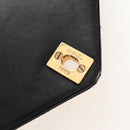 CHANEL Matelasse Chain Shoulder Bag Lamb Skin Black Gold CC Auth 214100SAM-16