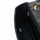 CHANEL Matelasse Chain Shoulder Bag Lamb Skin Black Gold CC Auth 214100SAM-22