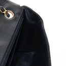 CHANEL Matelasse Chain Shoulder Bag Lamb Skin Black Gold CC Auth 214100SAM-26