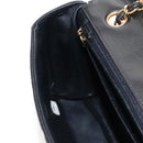 CHANEL Matelasse Chain Shoulder Bag Lamb Skin Black Gold CC Auth 214100SAM-27