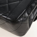CHANEL Matelasse Chain Shoulder Bag Lamb Skin Black Gold CC Auth 214102SAM-13
