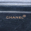 CHANEL Matelasse Chain Shoulder Bag Lamb Skin Black Gold CC Auth 214102SAM-19