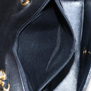 CHANEL Matelasse Chain Shoulder Bag Lamb Skin Black Gold CC Auth 214102SAM-24