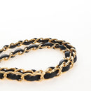 CHANEL Matelasse Chain Shoulder Bag Lamb Skin Black Gold CC Auth 214102SAM-8