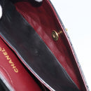 CHANEL Matelasse 25 Double Flap Chain Bag Lamb Skin Black Gold CC Auth 214103SAM-27