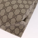 GUCCI GG Supreme Web Sherry Line Tote Bag PVC Beige Gold 39 02 091 Auth 214112A-12