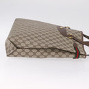 GUCCI GG Supreme Web Sherry Line Tote Bag PVC Beige Gold 39 02 091 Auth 214112A-4