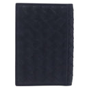 Bottega Veneta INTRECCIATO Card Case Leather Navy Auth 214117M-3