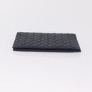 Bottega Veneta INTRECCIATO Card Case Leather Navy Auth 214117M-4