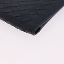 Bottega Veneta INTRECCIATO Card Case Leather Navy Auth 214117M-8