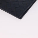 Bottega Veneta INTRECCIATO Card Case Leather Navy Auth 214117M-9