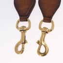 GUCCI Shoulder Strap Canvas Beige Gold Auth 214128-10