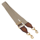 GUCCI Shoulder Strap Canvas Beige Gold Auth 214128-2