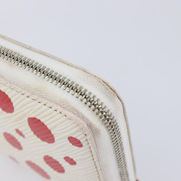 LOUIS VUITTON Epi Zippy Wallet LVxYK White M81961 LV Auth 214146A