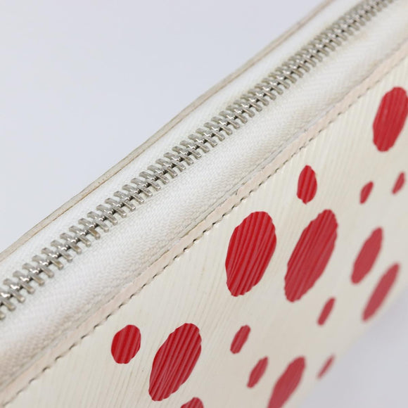 LOUIS VUITTON Epi Zippy Wallet LVxYK White M81961 LV Auth 214146A