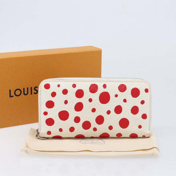 LOUIS VUITTON Epi Zippy Wallet LVxYK White M81961 LV Auth 214146A