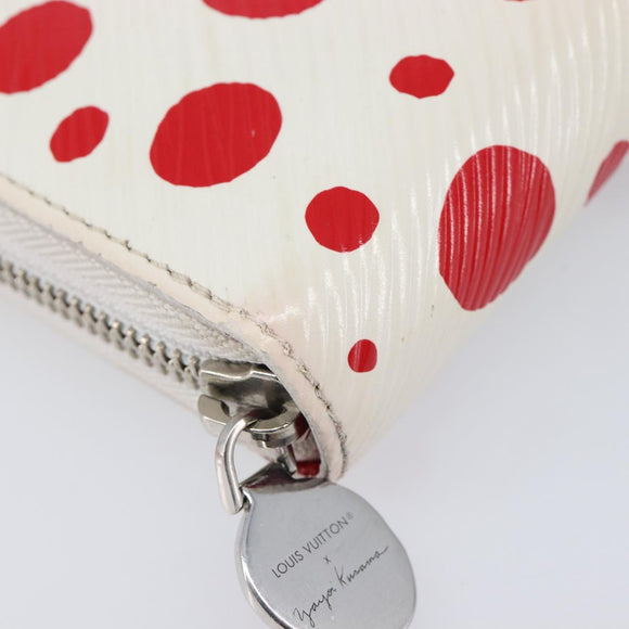 LOUIS VUITTON Epi Zippy Wallet LVxYK White M81961 LV Auth 214146A