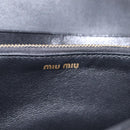 Miu Miu Matelasse Long Wallet Leather Black Gold Auth 214151A-15