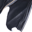Miu Miu Matelasse Long Wallet Leather Black Gold Auth 214151A-19