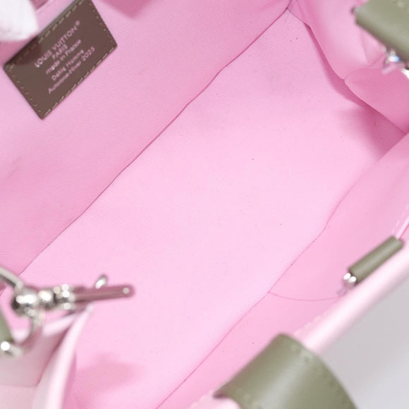 LOUIS VUITTON Shopper Tote Mini Bag Leather 2way Pink M15239 LV Auth 214188SAM