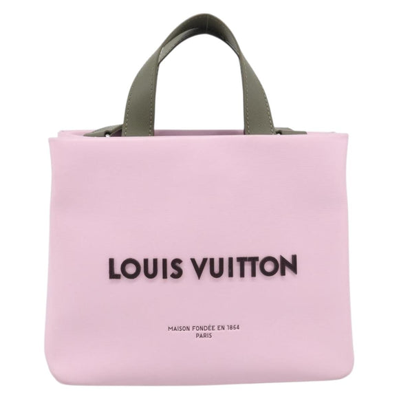 LOUIS VUITTON Shopper Tote Mini Bag Leather 2way Pink M15239 LV Auth 214188SAM