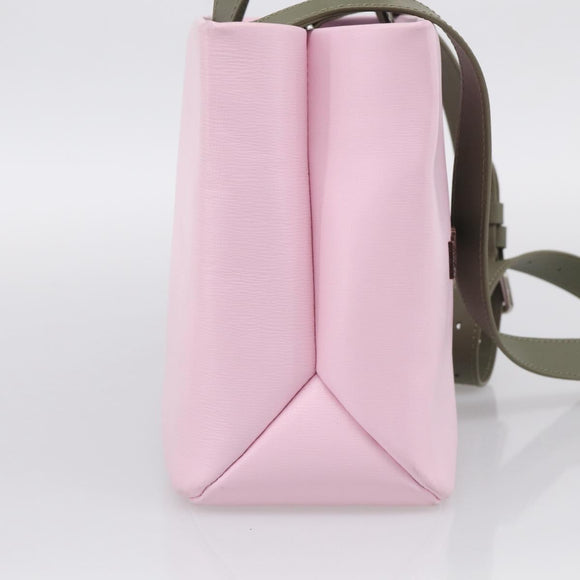 LOUIS VUITTON Shopper Tote Mini Bag Leather 2way Pink M15239 LV Auth 214188SAM