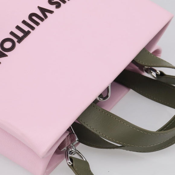 LOUIS VUITTON Shopper Tote Mini Bag Leather 2way Pink M15239 LV Auth 214188SAM