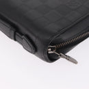 LOUIS VUITTON Damier Infini Zippy XL Travel Case Black N61254 LV Auth 214190-11