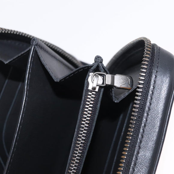 LOUIS VUITTON Damier Infini Zippy XL Travel Case Black N61254 LV Auth 214190
