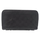 LOUIS VUITTON Damier Infini Zippy XL Travel Case Black N61254 LV Auth 214190-3