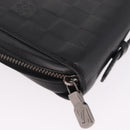 LOUIS VUITTON Damier Infini Zippy XL Travel Case Black N61254 LV Auth 214190-8