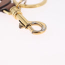CELINE Key Holder Leather Brown Gold Auth 214192-8