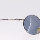 CHANEL Sunglasses metal Silver CC Auth 214201-10