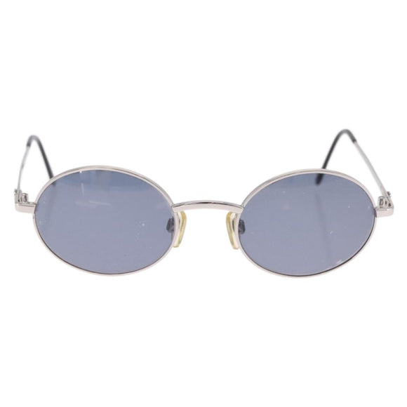 CHANEL Sunglasses metal Silver CC Auth 214201