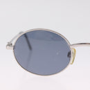 CHANEL Sunglasses metal Silver CC Auth 214201-4