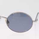 CHANEL Sunglasses metal Silver CC Auth 214201-6