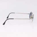 CHANEL Sunglasses metal Silver CC Auth 214201-9