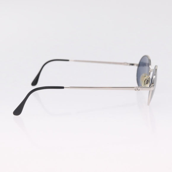 CHANEL Sunglasses metal Silver CC Auth 214201
