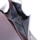 Saint Laurent Wallet Leather Bordeaux Gold Auth 214202A-23