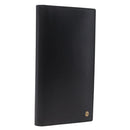 Cartier Must Line Long Wallet Leather Black Gold Auth 214204V-1