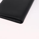 Cartier Must Line Long Wallet Leather Black Gold Auth 214204V-11