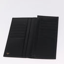 Cartier Must Line Long Wallet Leather Black Gold Auth 214204V-12