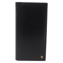 Cartier Must Line Long Wallet Leather Black Gold Auth 214204V-2