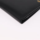 Cartier Must Line Long Wallet Leather Black Gold Auth 214204V-8
