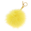 FENDI Bag Charm Fur Yellow Gold Auth 214206M-6