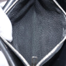 HERMES Dogon GM Long Wallet Leather Black Silver Auth 214209-18