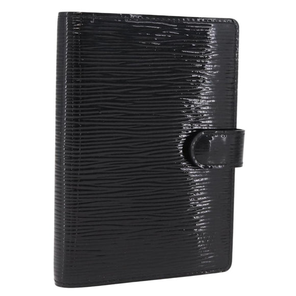 LOUIS VUITTON Epi Electric Agenda PM Planner Cover Black R2005N LV Auth 214211