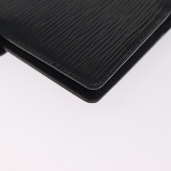 LOUIS VUITTON Epi Electric Agenda PM Planner Cover Black R2005N LV Auth 214211