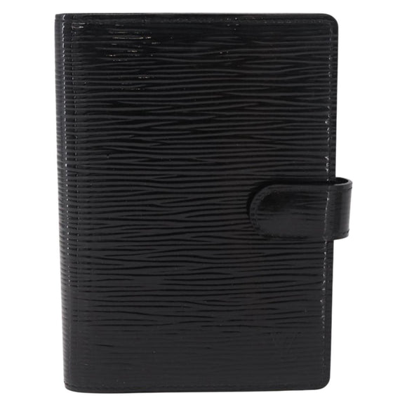 LOUIS VUITTON Epi Electric Agenda PM Planner Cover Black R2005N LV Auth 214211