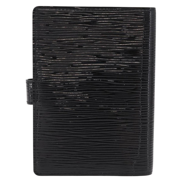 LOUIS VUITTON Epi Electric Agenda PM Planner Cover Black R2005N LV Auth 214211